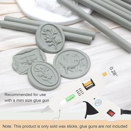 Sage Green Wax Seal Sticks 20pcs, Andotopee Glue Gun Wax Seal Sticks - Image 2
