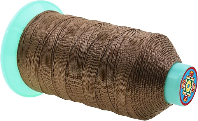 Mandala Crafts Bonded Nylon Thread Coyote Brown Heavy Duty Sewing Threads - Image 2