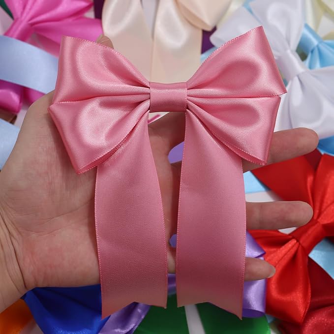 Rose Gold Solid Satin Ribbon 1-1/2 Inch 25 Yards Solid Polyester Fabric Ribbon - Image 7