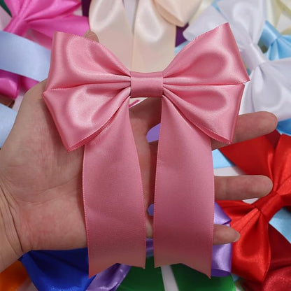 Rose Gold Solid Satin Ribbon 1-1/2 Inch 25 Yards Solid Polyester Fabric Ribbon - Image 7