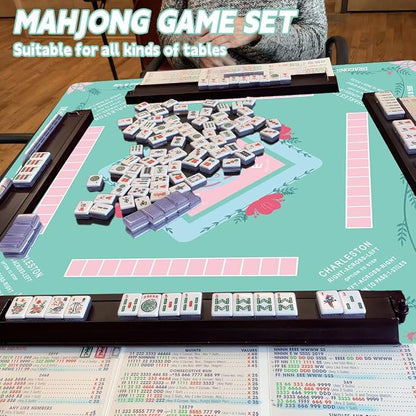 Mahjong Table Mat: 32.4 * 32.4 Inches Non-Slip and Noise-Reducing Mahjong Mat - Image 4
