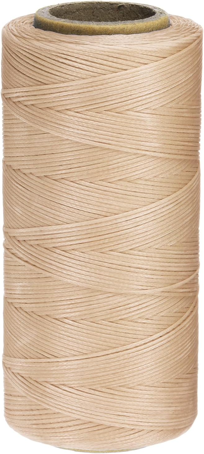 uxcell 150D 0.8mm Flat Waxed Thread 284 Yards Polyester Leather Sewing Waxed by uxcell