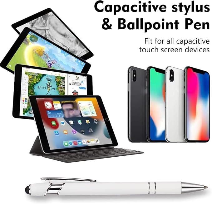 12 PCS 2 in 1 Stylus Ballpoint Pen - Image 3