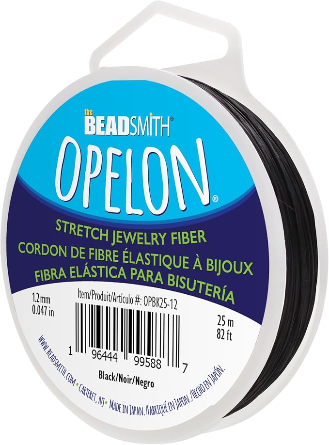 The Beadsmith Opelon Stretch Cord – Elastic Beading Fiber, 1.2 mm Diameter by TheBeadsmith