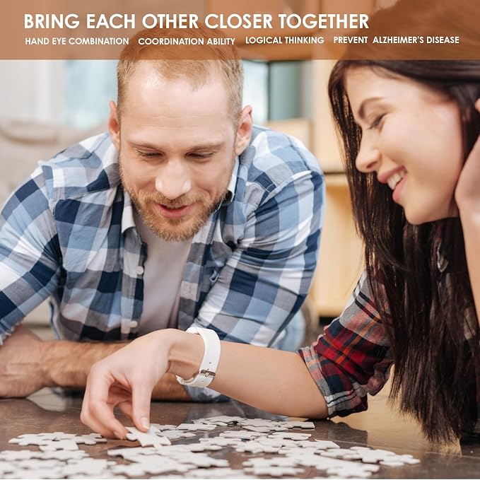 MOMIBOOK Puzzles for Adults 1000 Pieces Jigsaw Puzzles of Weekends in a Small - Image 9