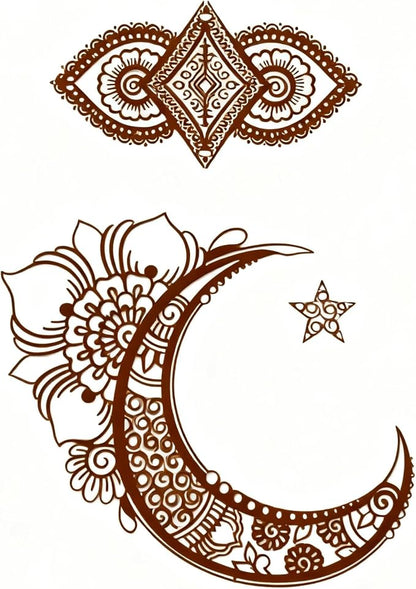 TIAMECH A4 Reusable Palace Moon Flower Stencil - Image 2