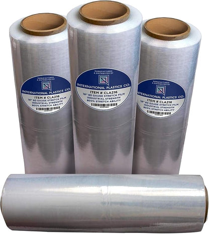 International Plastics Co. 18" Stretch Film/Wrap 1500 feet 7 Layers 80 Gauge - Image 2