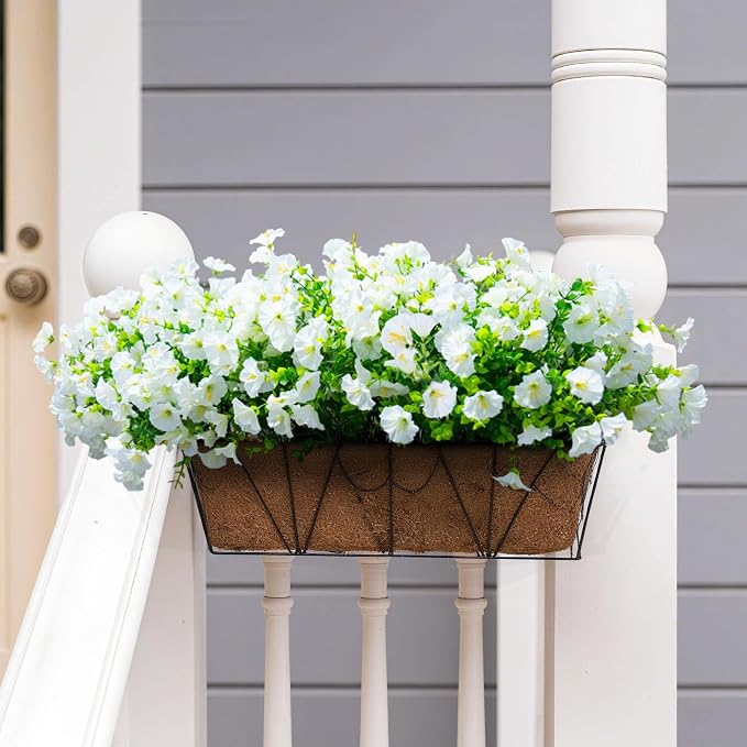 Artificial Fake Flowers For Outdoor Outside Decoration, 16 Bundles UV Resistant - Image 7