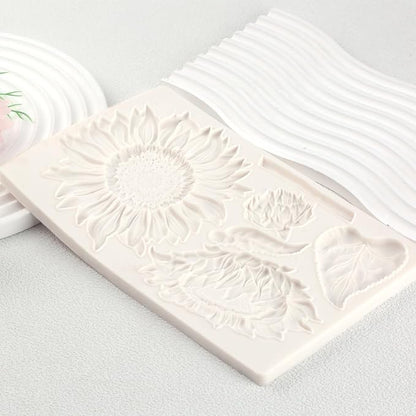 Oversized Sunflower Silicone Mold Leaves Cake Decoration Fondant Mold - Image 8