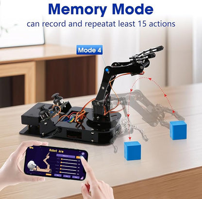 4DOF Robotic Arm Kit for Kids Compatible - Image 3
