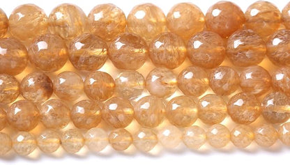 32pcs 12mm Natural Faceted Tea Watermenlon Jade Stone Beads - Image 2