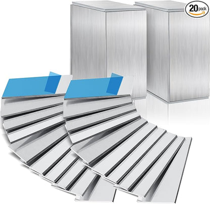 Amyhill 20 Pcs Aluminum Sheet Metal 2 x 4 x 1/8 Inch Thin Flat Plain Aluminum by Amyhill