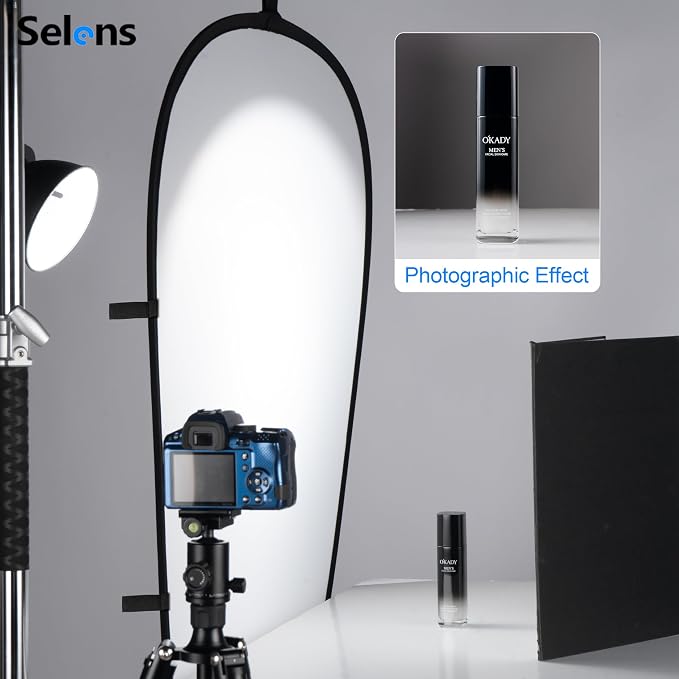 Selens 23.6x35.4in/60x90cm Oval Light Reflector Diffuser, Collapsible Soft - Image 2