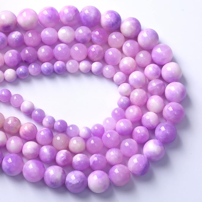 36pcs 10mm Natural Pink Starry Galaxy Persian Jade Gemstone Beads Round Loose - Image 4