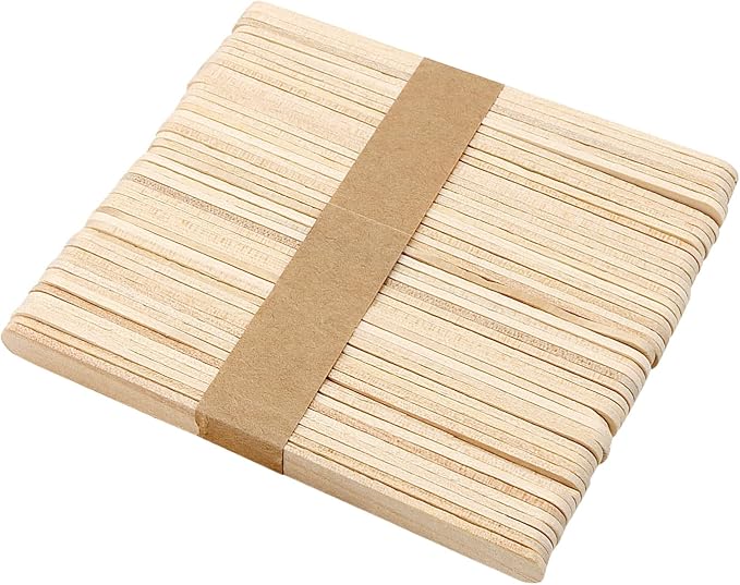 3000 Pieces Wood Craft Sticks, 4.5 Inch, Natural Color, Ice Cream Wooden Sticks - Image 6