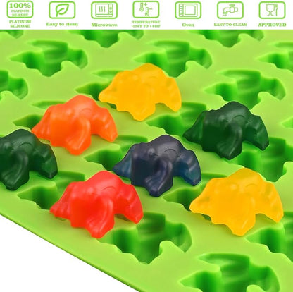 Sakolla Mini Frog Candy Molds Silicone, 100 Cavities Gummy Molds - Image 2
