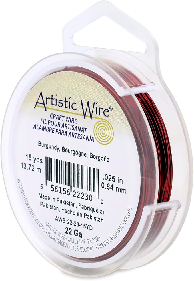 Artistic Wire, 22 Gauge Tarnish Resistant Colored Copper Craft Wire, 15 yd by Unknown