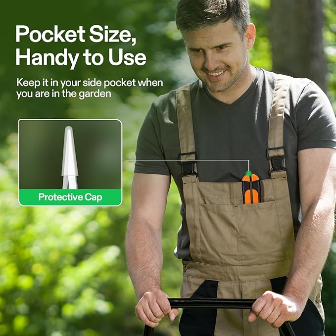 VIVOSUN 6-Pack 6.5 Inch Gardening Scissors Hand Pruner Pruning Shear - Image 7