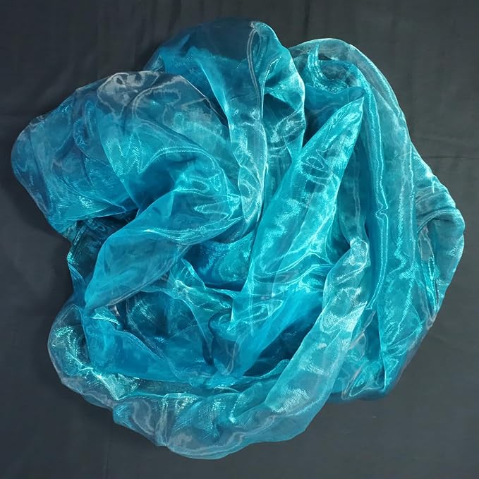 Two-Tone Iridescent Holographic Organza Fabric - Image 3