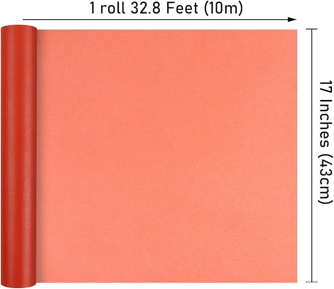 NESCCI Red Matte Wrapping Paper, Solid Color Pearly-Lustre Paper, Gift Wrapping - Image 3