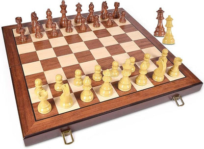 AMEROUS 20'' x 20'' Wooden Chess Set - Image 2