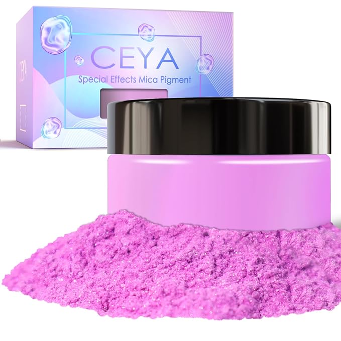 Ceya Highly Interference Mica Powder, 1.8oz/ 50g Orchid Violet Chrome Nail by CEYA