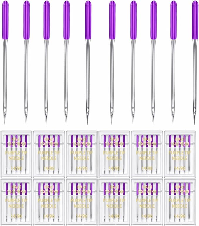 HONEYSEW 60 Pieces Sewing Machine Needles Universal Regular Point Machine by HONEYSEW