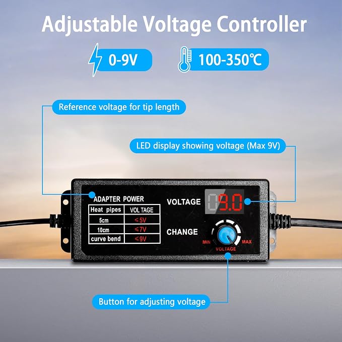 Foam Cutter Tool with Digital Voltage Controller, 100-240V /18W 4 in 1 Hot Foam - Image 3