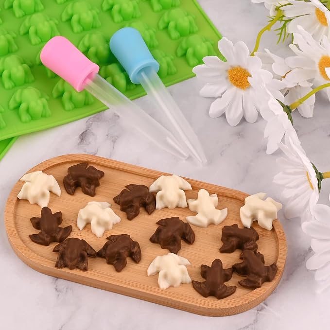 Sakolla Mini Frog Candy Molds Silicone, 100 Cavities Gummy Molds - Image 5