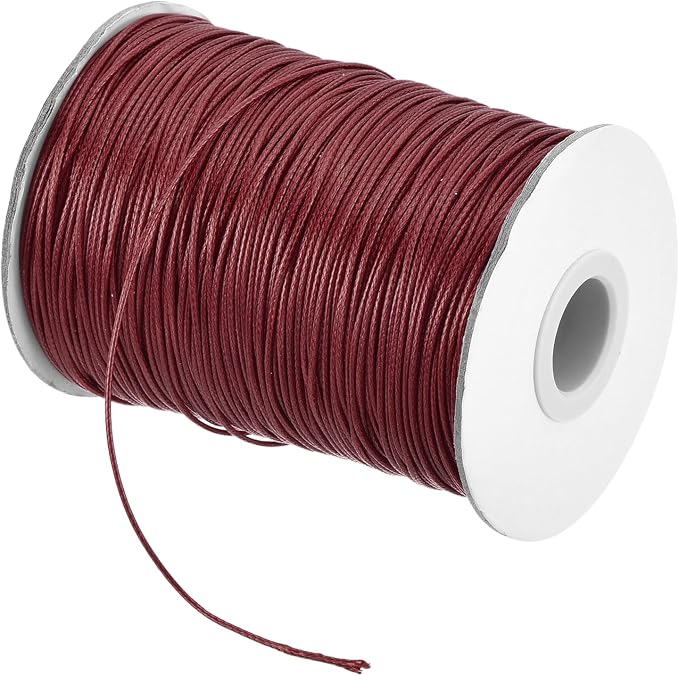 MECCANIXITY Waxed Cord 1.2mm Waxed Polyester Cord 175 Yard Wax String by MECCANIXITY