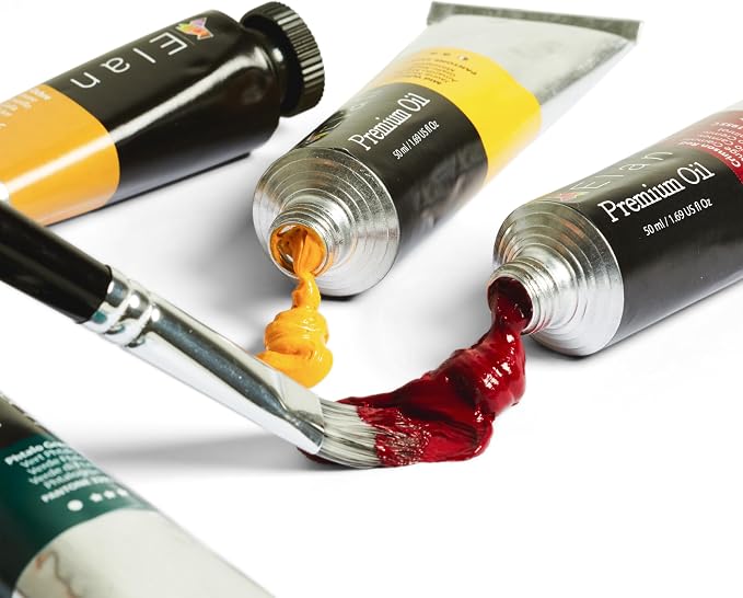 Elan Professional Oil Paint Set, 24 Vibrant Colors Tubes 1.7fl oz, Non-toxic - Image 3