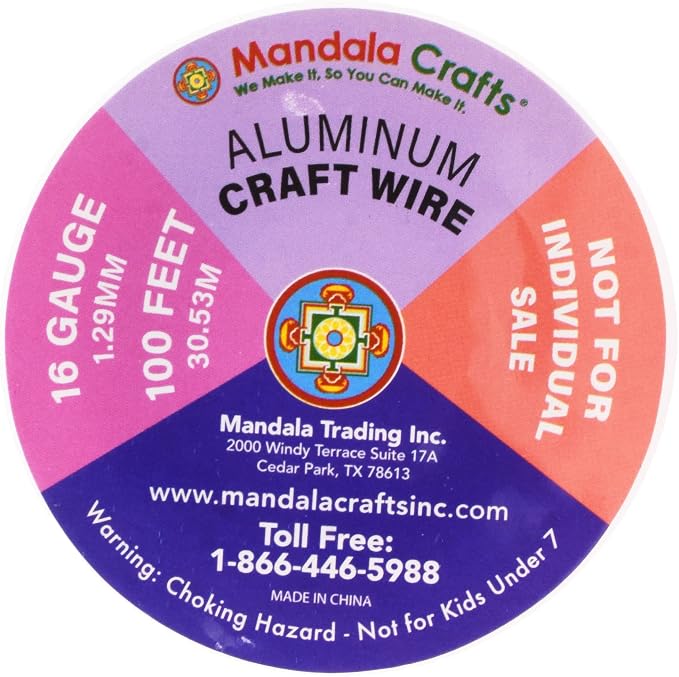 Mandala Crafts 16 Gauge Anodized Aluminum Craft Wire - Image 6