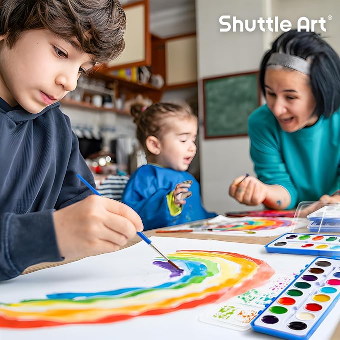 Shuttle Art 16 Colors Watercolor Paint Set Bulk, Watercolor Paint Set - Image 6