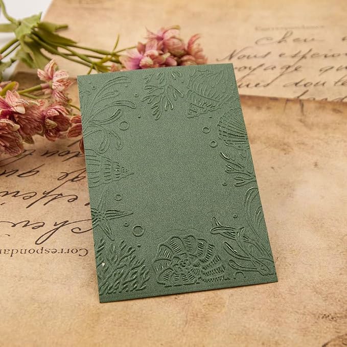 6Pcs Plastic Embossing Folders for Card Making Embossing Machine Template Mold - Image 2