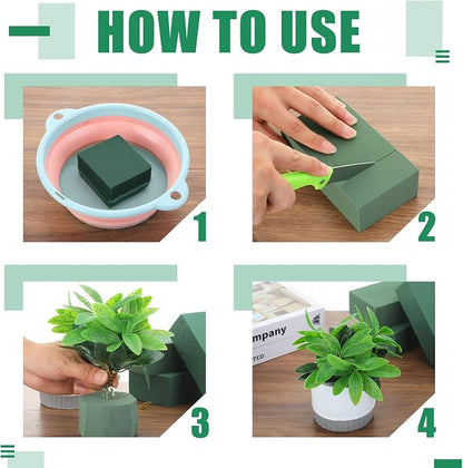 Marsui 30Pcs Floral Foam Blocks Dry and Wet Florist Foam Brick Flower - Image 4