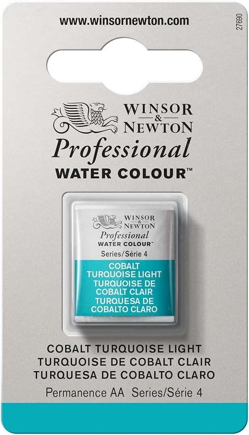 Winsor & Newton Professional Water Colour Paint, Half Pan, Cobalt Turquoise by WinsorNewton