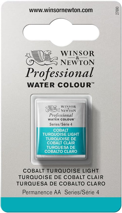 Winsor & Newton Professional Water Colour Paint, Half Pan, Cobalt Turquoise by WinsorNewton