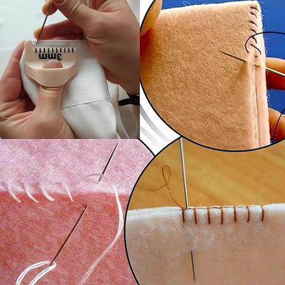 Sewing Finger Ruler for Even Stitches, Magnetic Seam Guide Sewing Kit Supplies - Image 7
