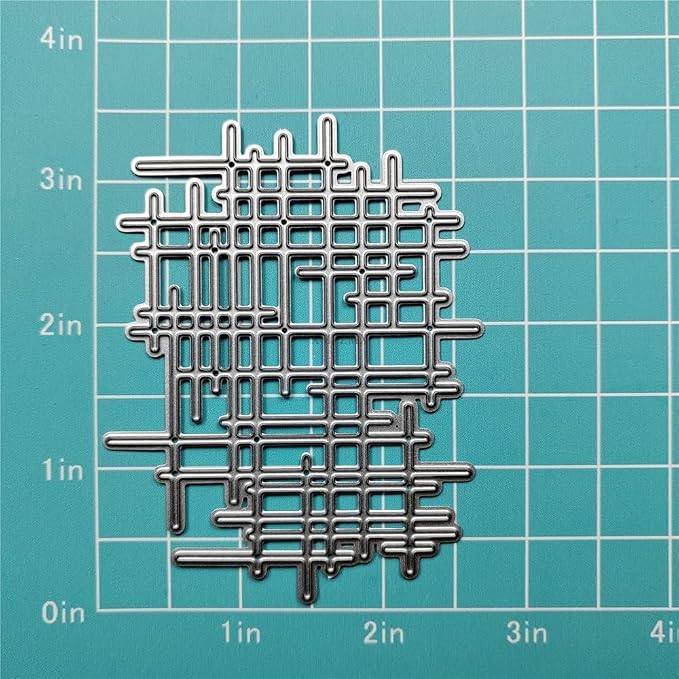 1Pc Silver Irregular Lines Metal Cutting Dies - Image 2