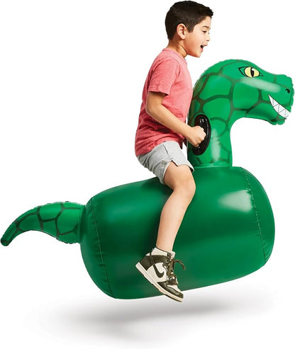 Hearthsong Hop N Go Inflatable Dino Riding Bouncy Hopping Toys by Hearthsong%C2%AE