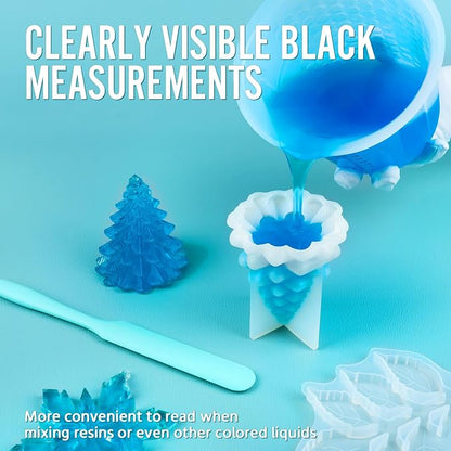 Silicone Resin Mixing 1L Measuring Cup Set - Image 4