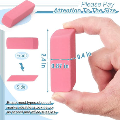 ZZTX 12 Pack Pink Erasers Pencil Erasers - Image 3