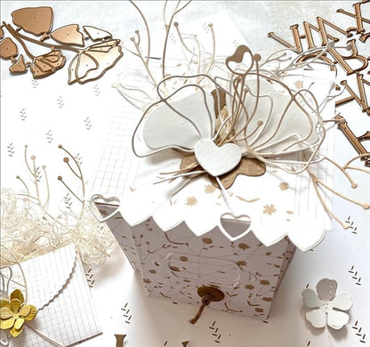 Lapoo Metal Cutting Die for Scrapbooking, 3D Backgrounds Frame New Cutting Dies - Image 4