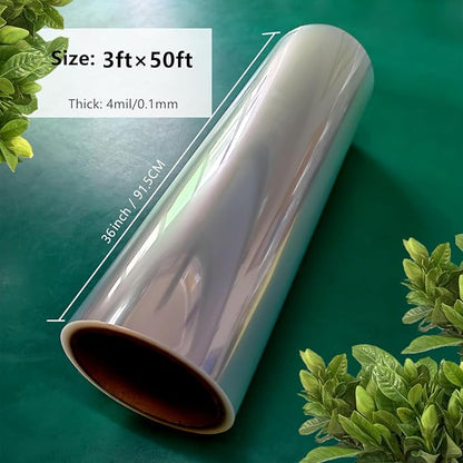 BANLTRE 3ft x 50ft Roll 4 mil Clear Acetate Sheet, Transparency Blank Stencil - Image 2