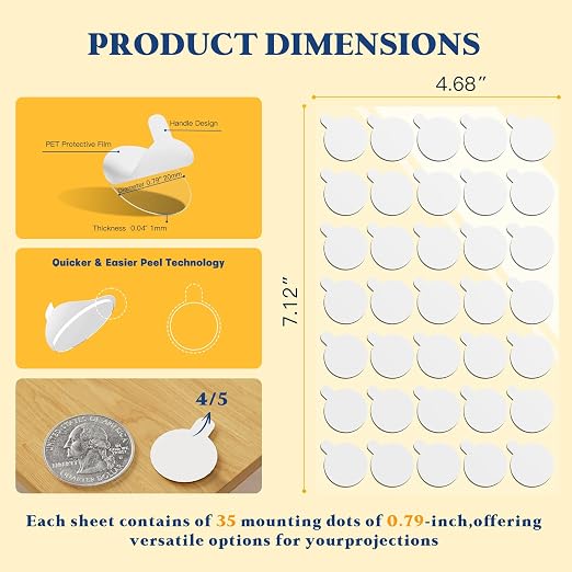 Sticky Dot Double Sided – 140pcs Easy to Peel Sticky Adhesive Dots, and DIY - Image 2