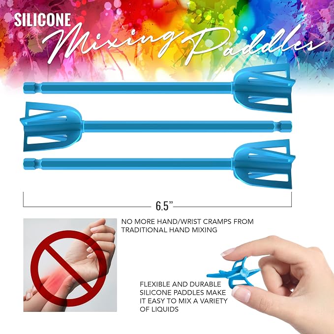 Epoxy Resin Mixer Silicone Paddles - Image 4