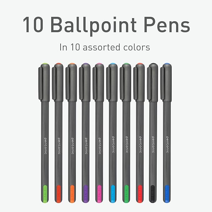 linc Pentonic Premium Ball Point Pen 1.0 mm Medium Point, Easy Flow Ink - Image 3
