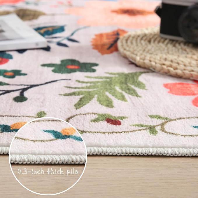 Rugcomf Runners for Hallways Kitchen Runner Rug Non Slip 2'x 10' Long Washable - Image 4