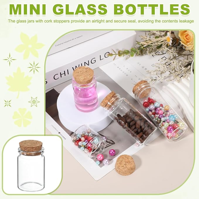 uxcell 6Pcs Mini Glass Bottles - Image 7