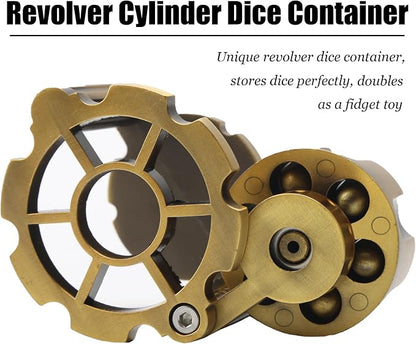 Bullet Dice, Revolver Bullet Metal Dice Set - Image 5